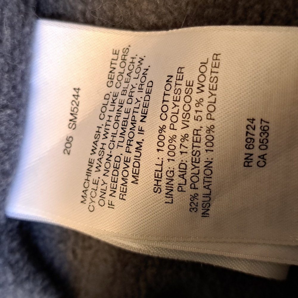 COLUMBIA Vintage Canvas Corduroy Collar Double Layered 2 Seasons Jacket Size S - Picture 12 of 12